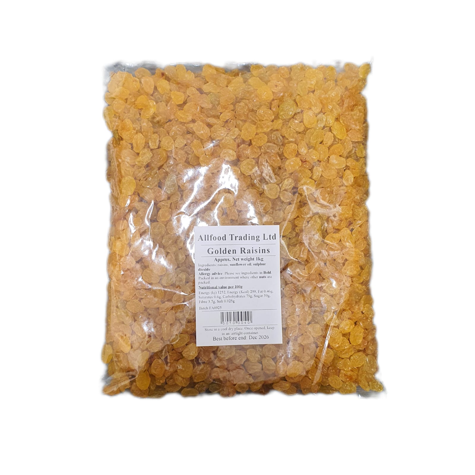 Allfood Golden Raisins 1Kg