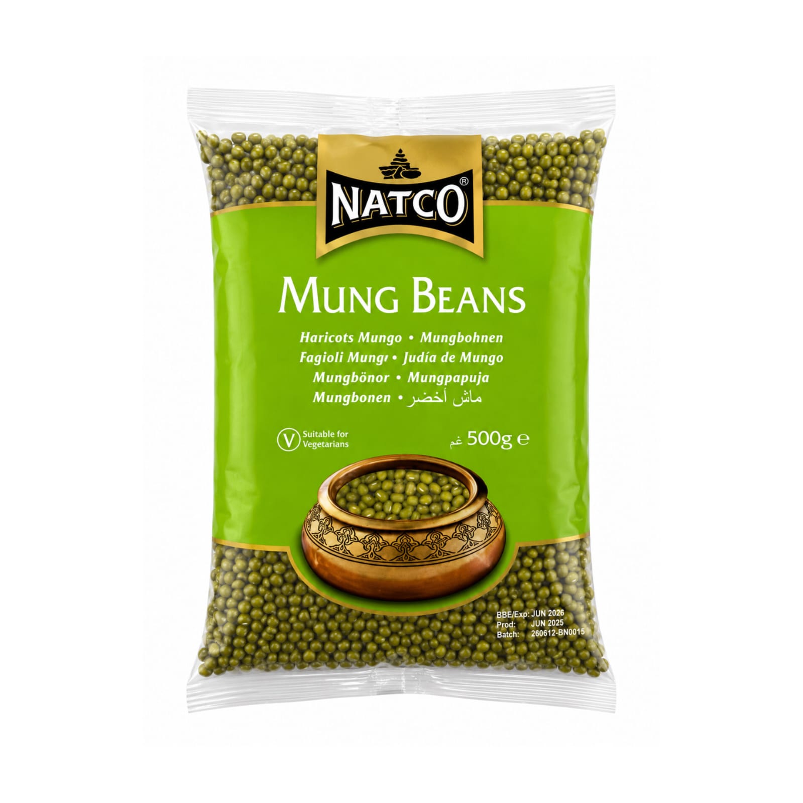 Natco Mung Beans 500g X 20
