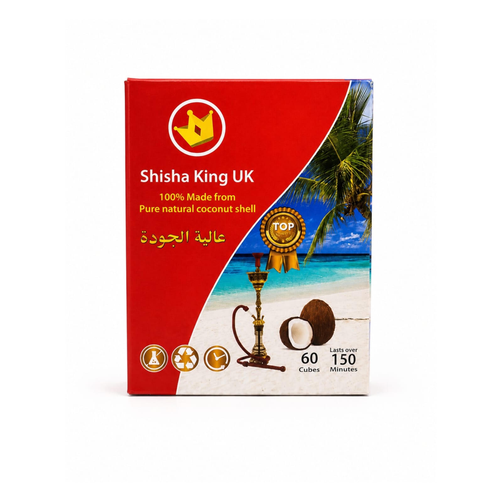 Shisha King Uk Charcoal  1kg X 10