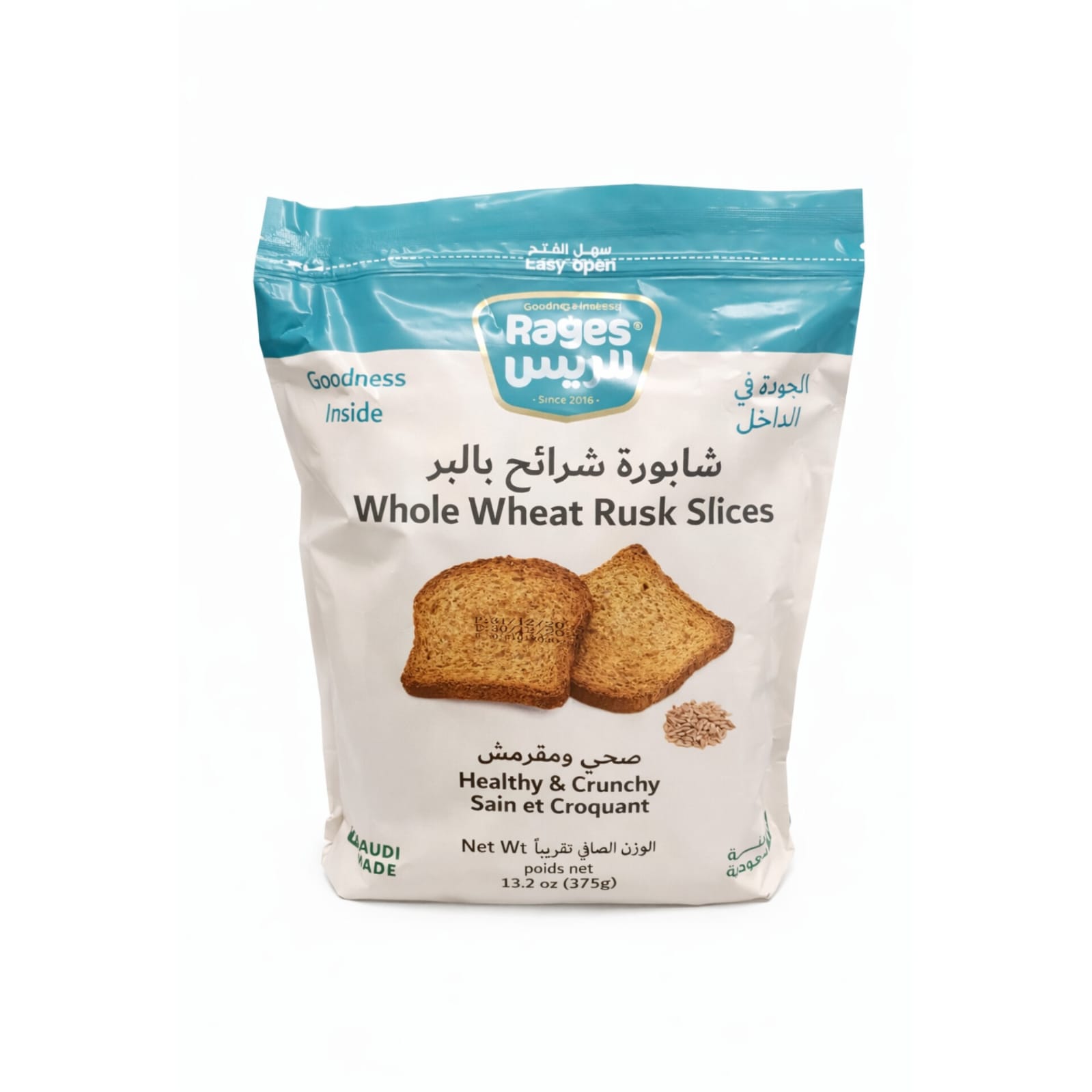 Rayes Whole Wheat Rusk Slices 375g X 10