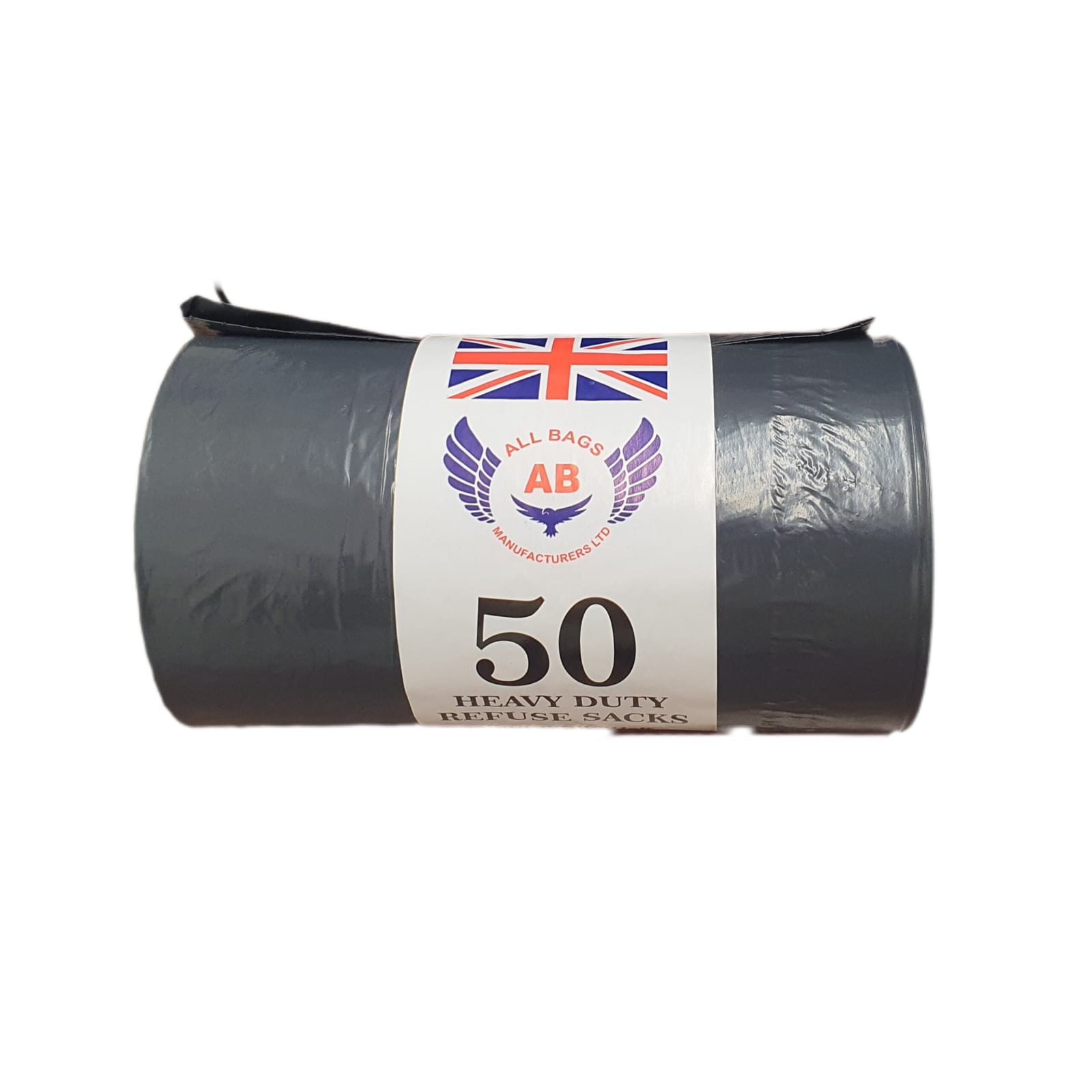 Heavy Duty Black  Bags - Roll of 50 - X 10