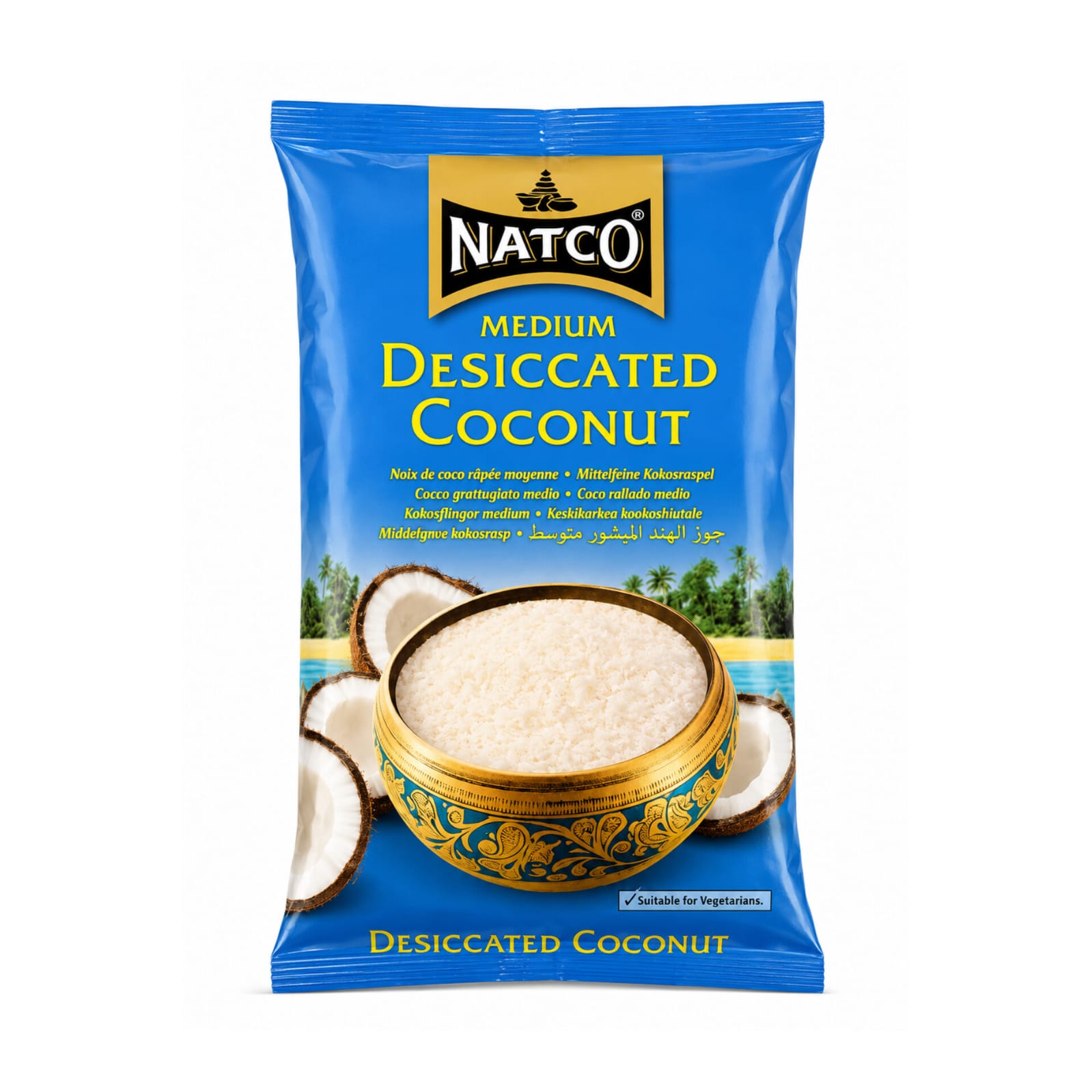 Natco Coconut Desiccated Medium 300g X 20