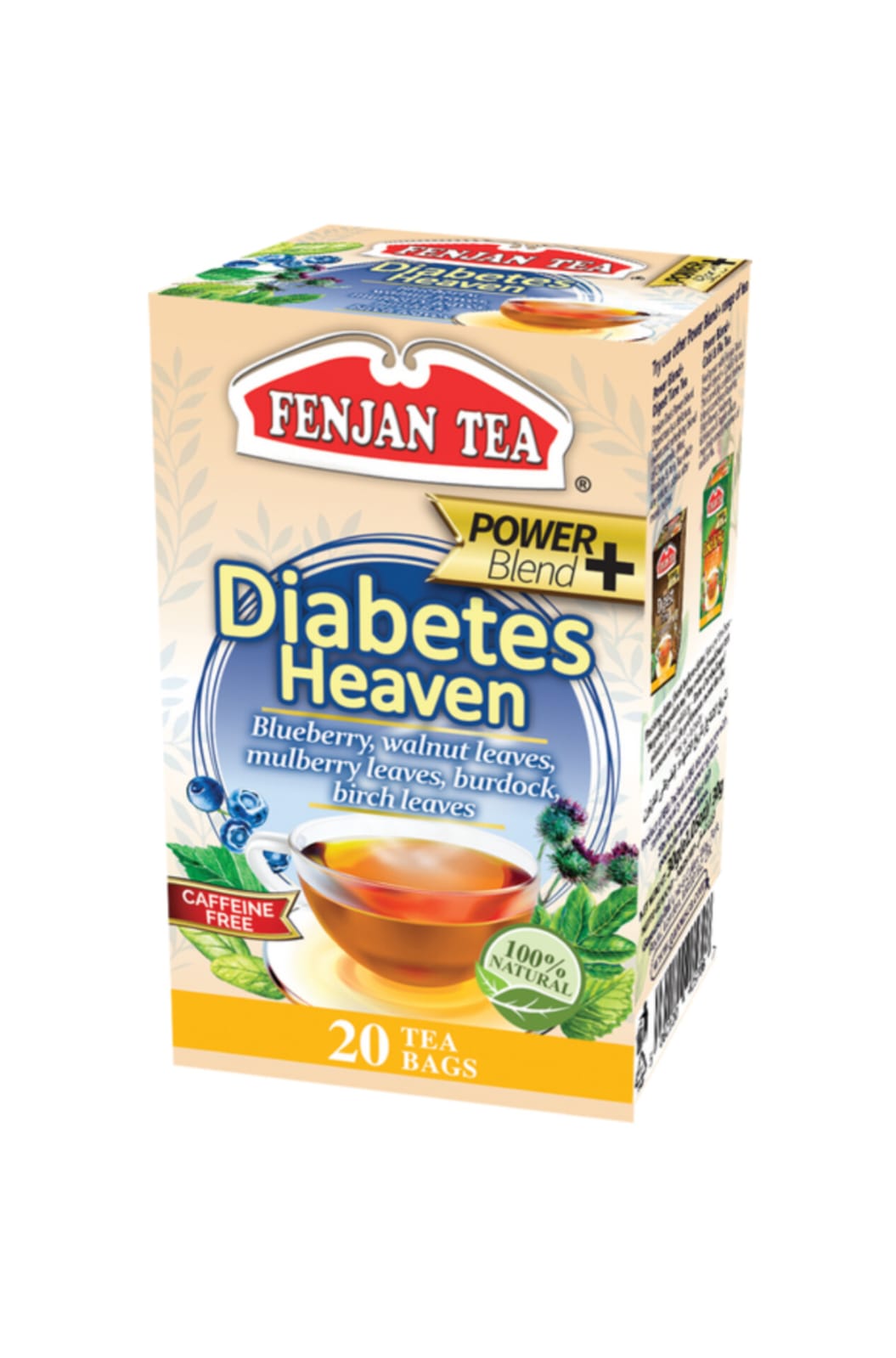 Fenjan Diabetes Heaven Tea 20 Tea Bags X 6