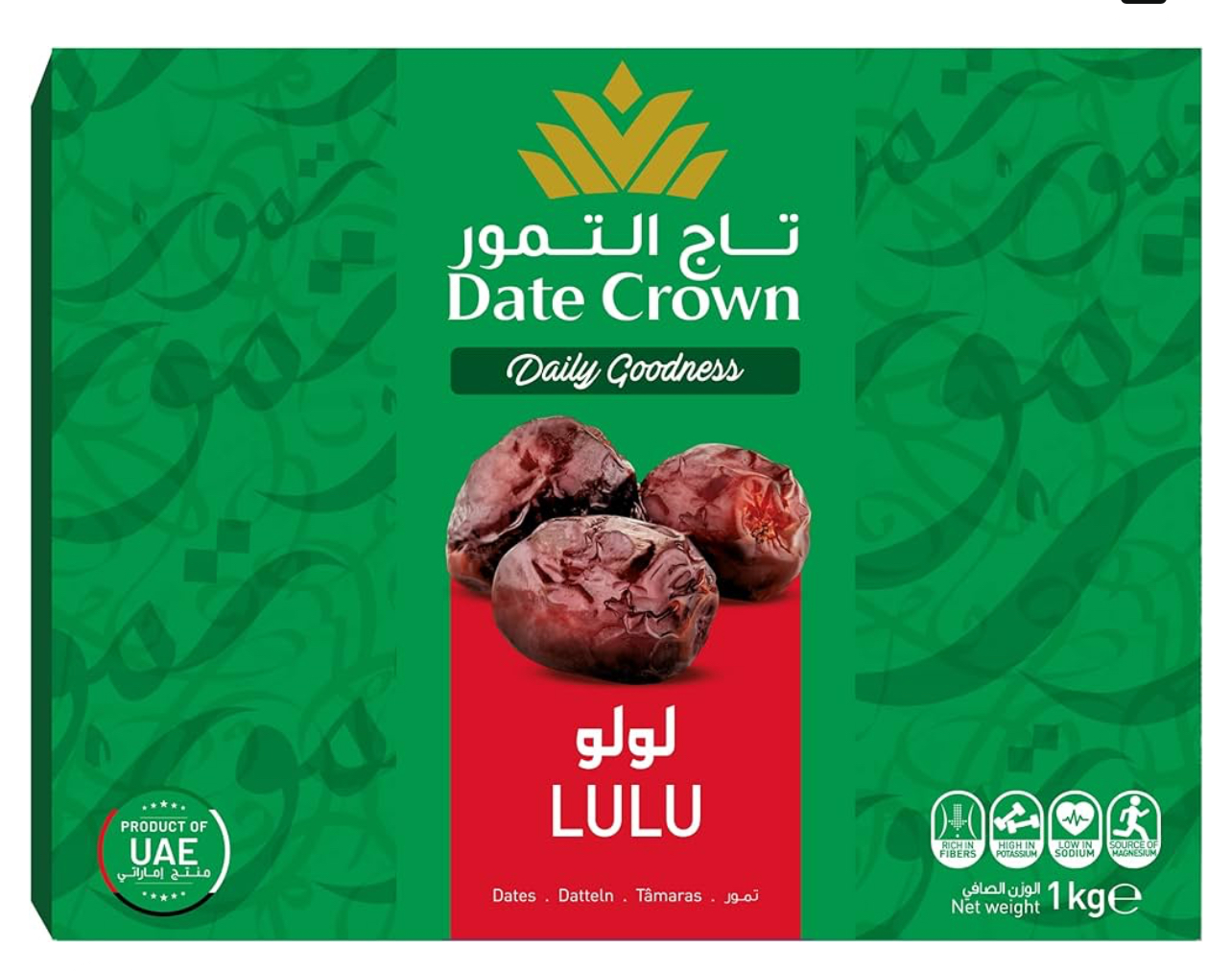 Date Crown Lulu 1kg X 10