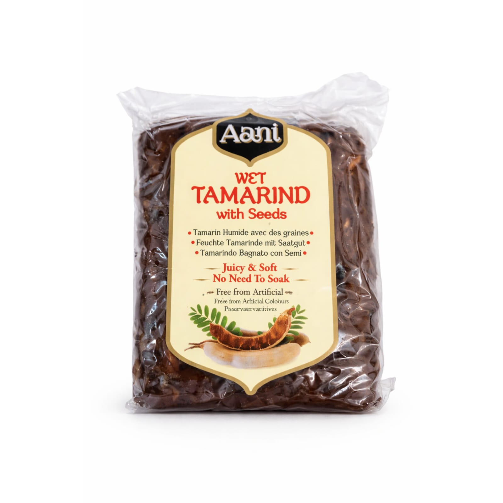 Aani Wet Tamarind With Seeds 400g X 6