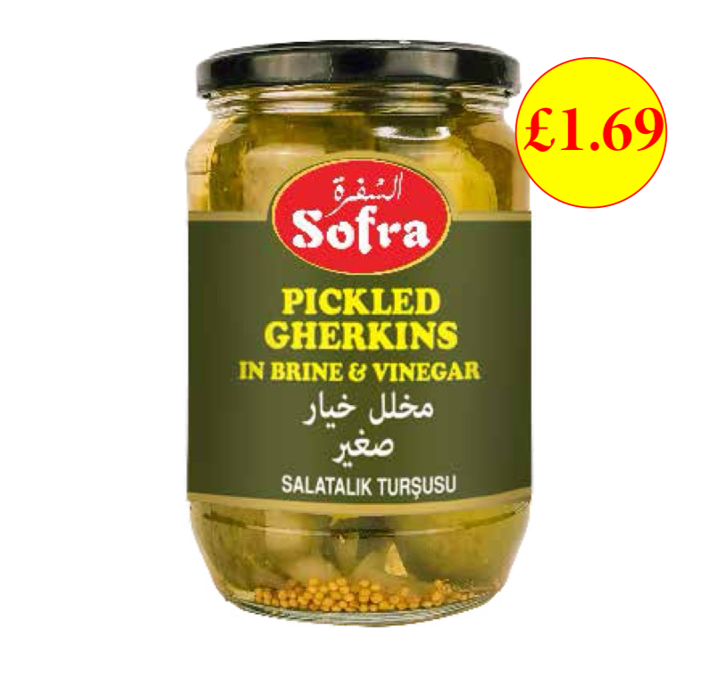 Sofra Pickled Gherkins 6 x 690g
