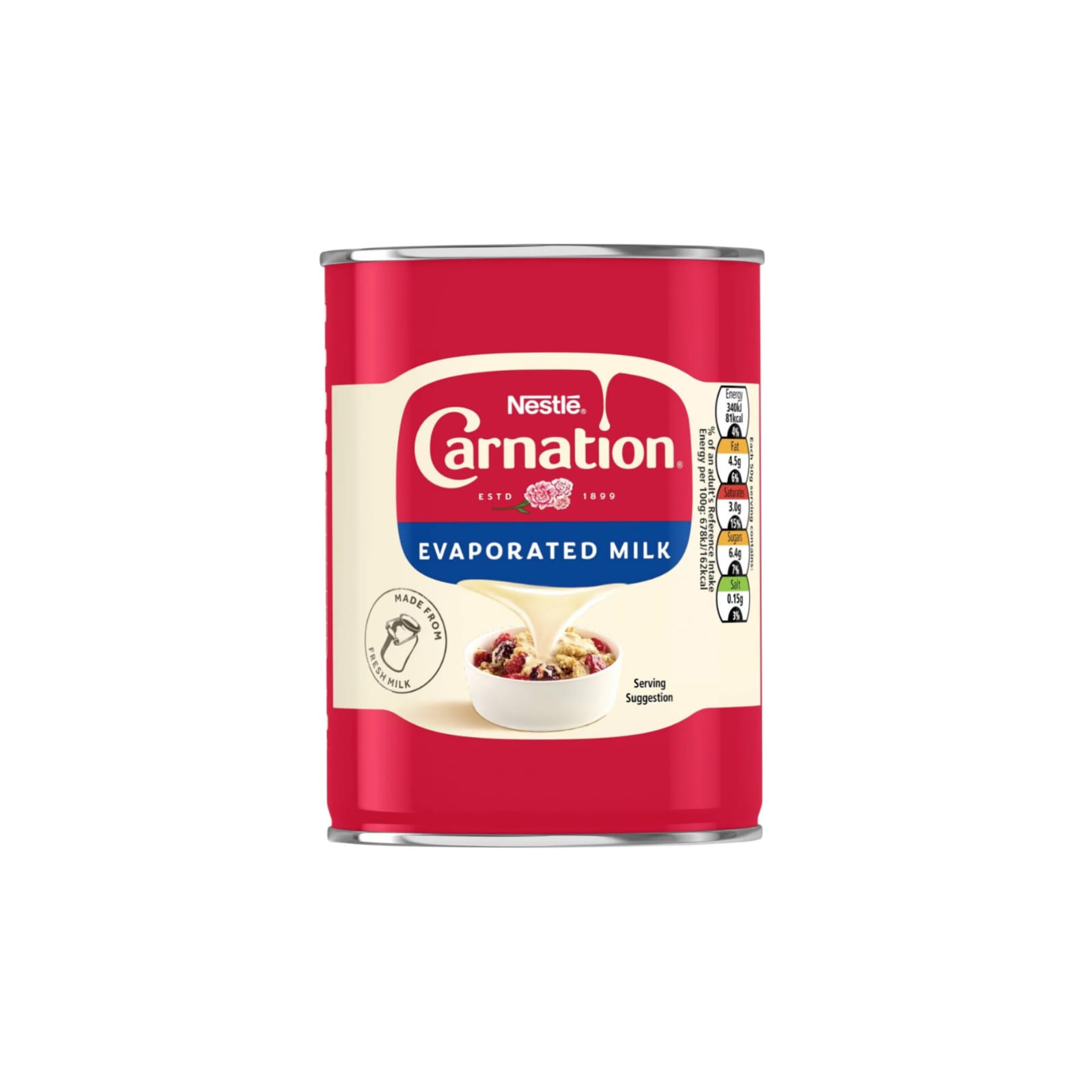 Nestle Carnation Evaporated Milk 410g X 12