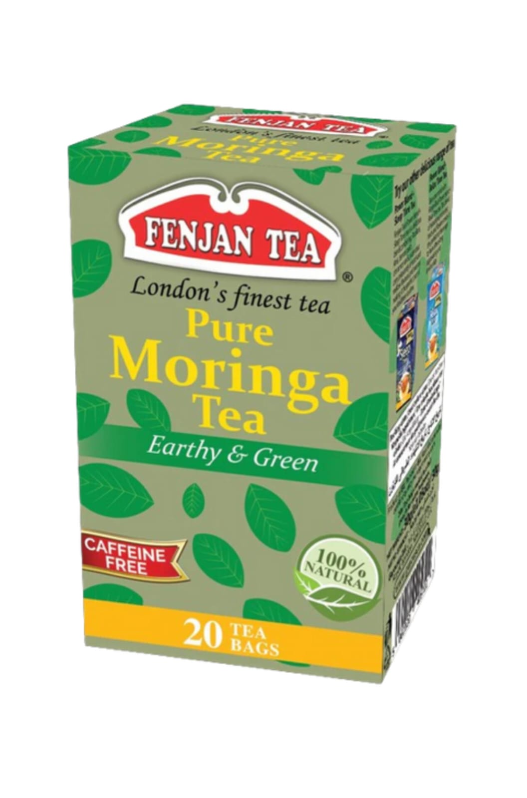Fenjan Pure Moringa  Tea 20 Tea Bags  X 6