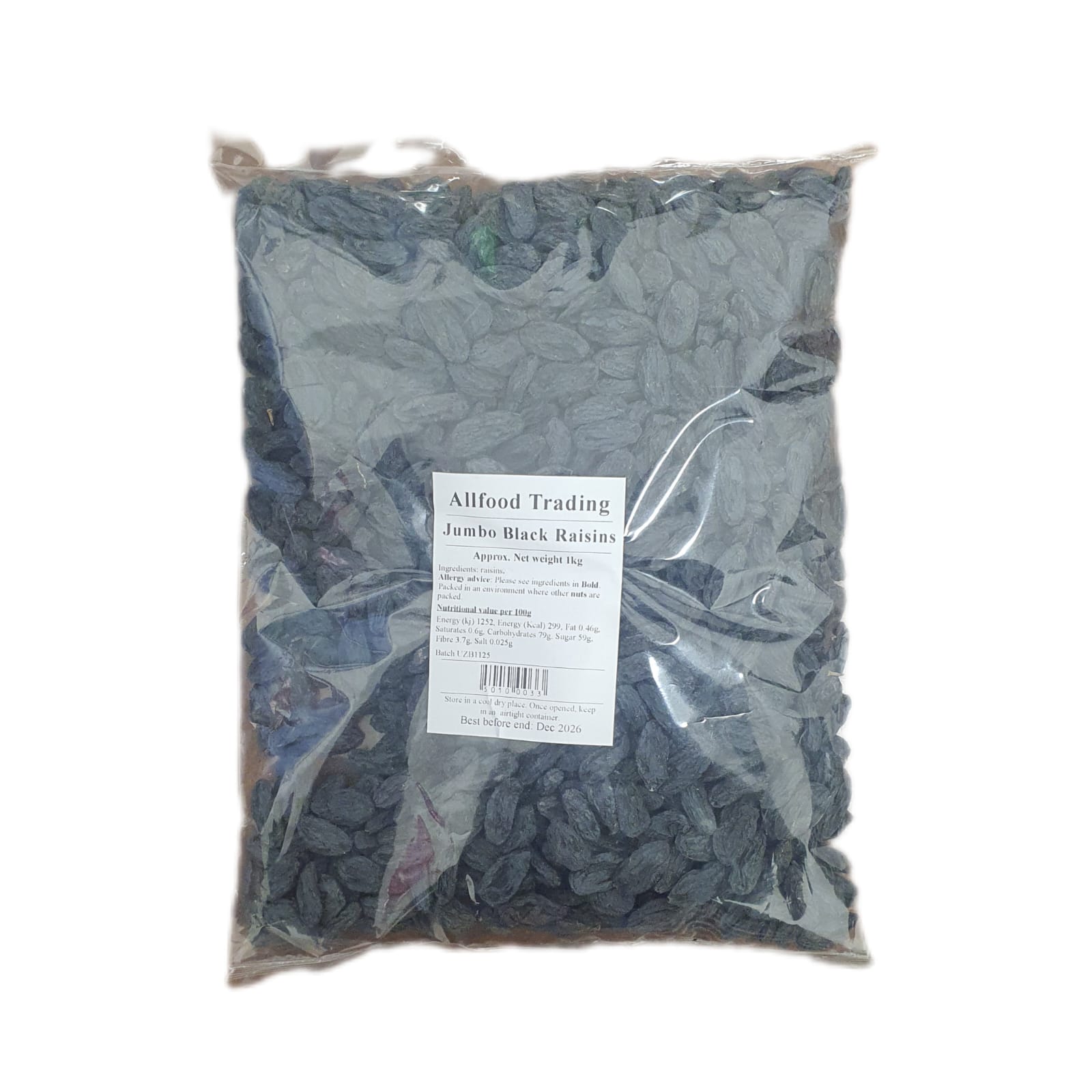 Allfood Black Risins Jumbo 1Kg