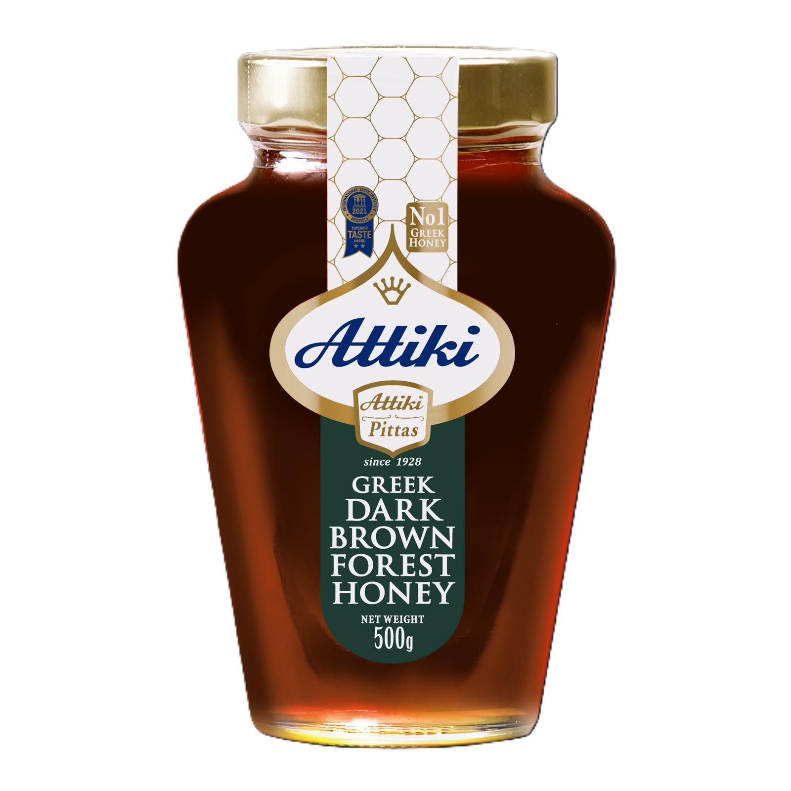 Attiki Greek Dark Brown Forest Honey 500g X 6