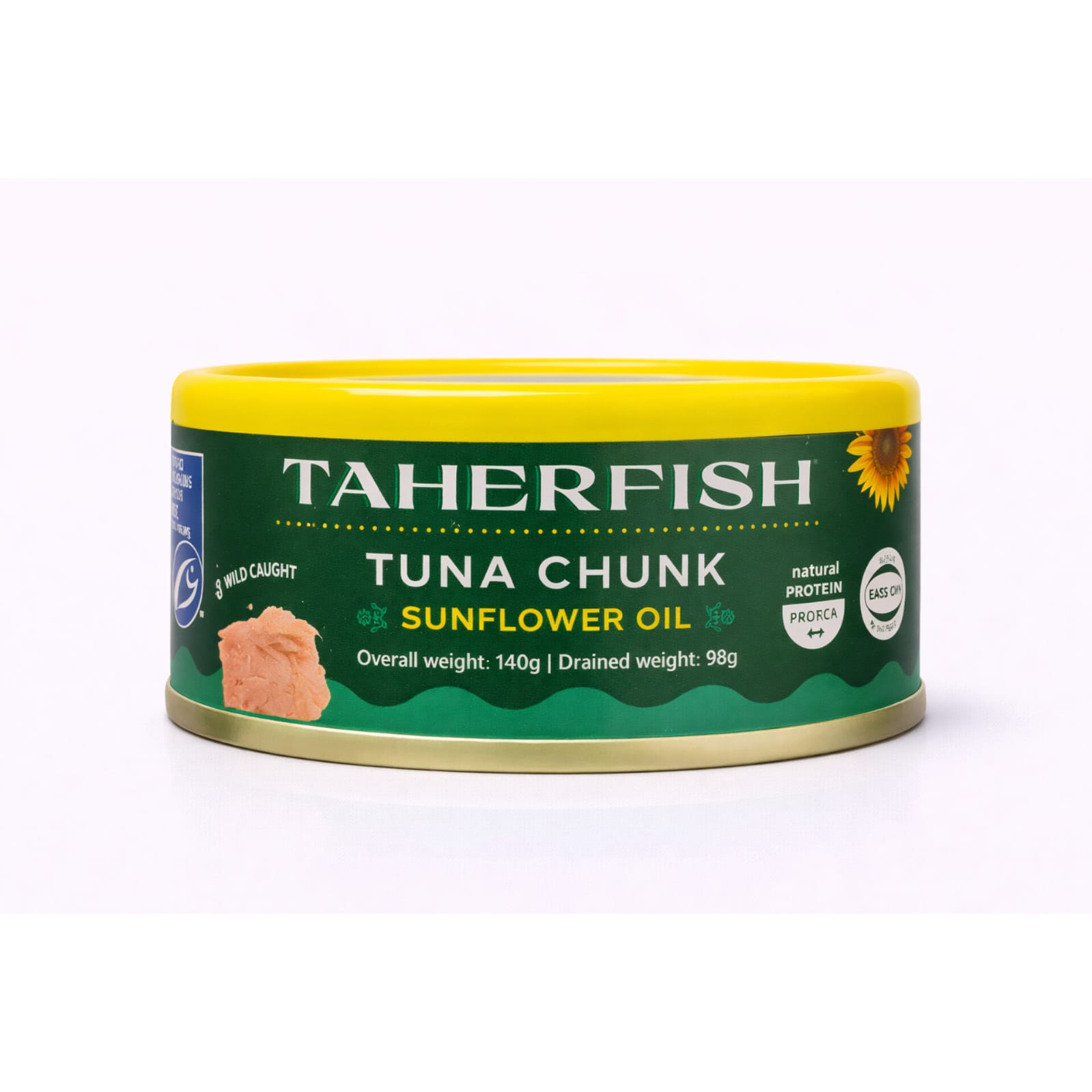 Taherfish Tuna Chunk Sunflower oil 140g X48